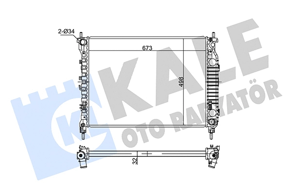 Radiator, engine cooling (354955)