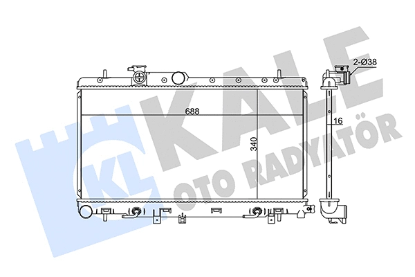 Radiator, engine cooling (346020)