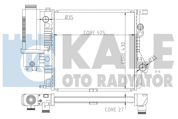 Radiator, engine cooling (354700)