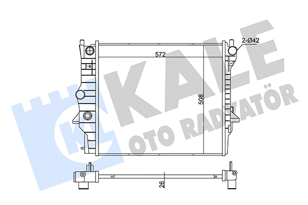 Radiator, engine cooling (345945)