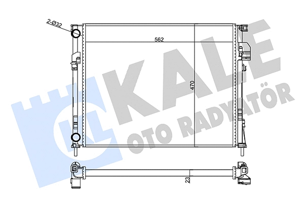Radiator, engine cooling (356890)