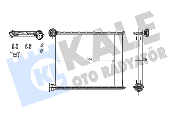 Heat Exchanger, interior heating (347120)