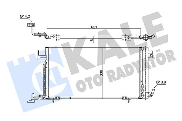 Condenser, air conditioning (350660)