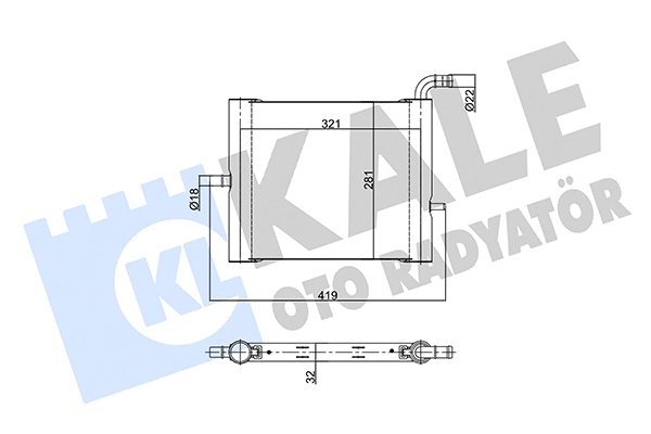 Low Temperature Cooler, charge air cooler (356215)