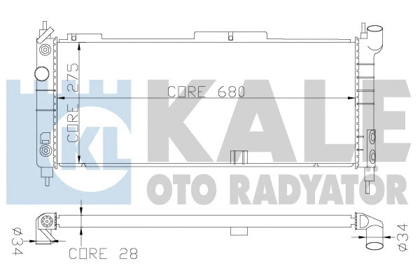 Radiator, engine cooling (371400)