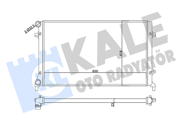 Radiator, engine cooling (356920)