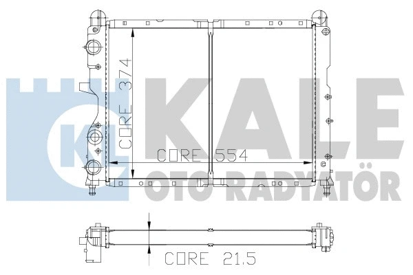 Radiator, engine cooling (101900)