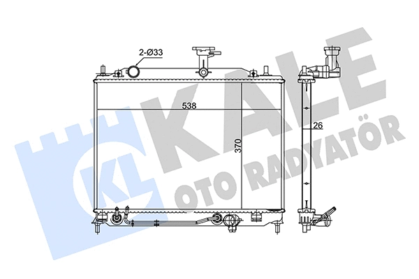 Radiator, engine cooling (348325)