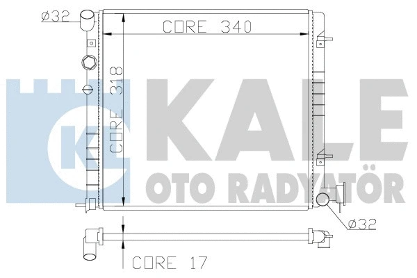 Radiator, engine cooling (372500)