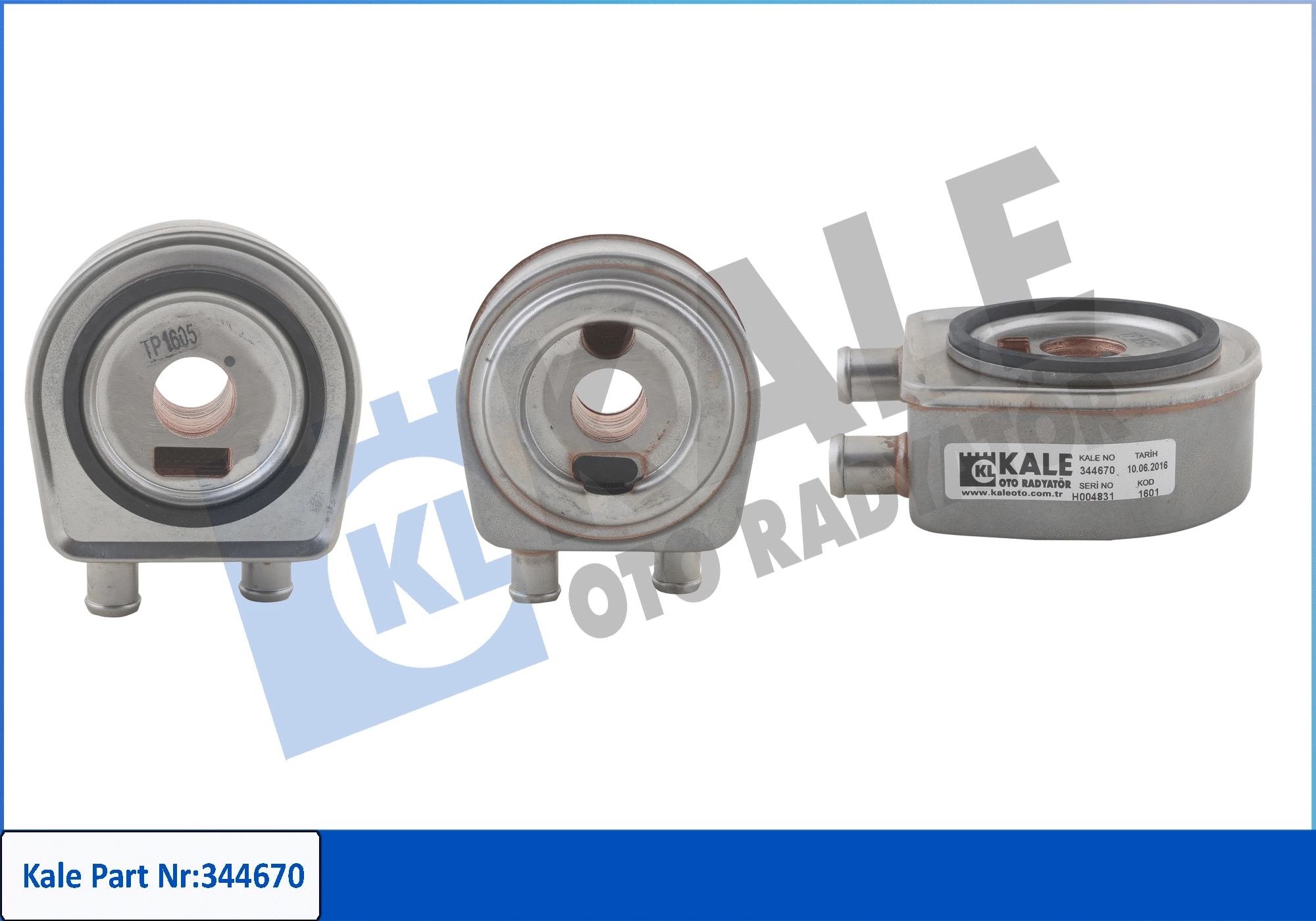 Oil Cooler, engine oil (344670)