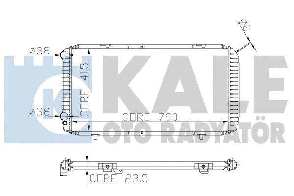 Radiator, engine cooling (258400)