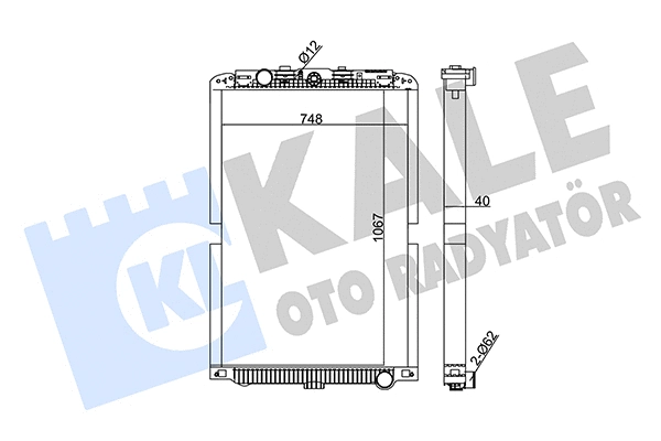 Radiator, engine cooling (349450)