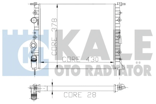 Radiator, engine cooling (109300)