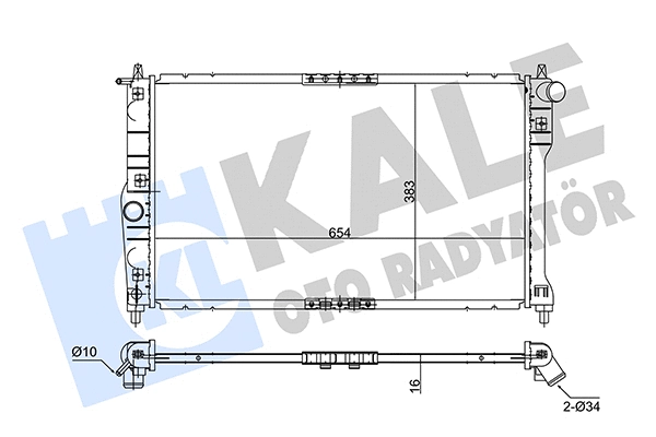 Radiator, engine cooling (348205)