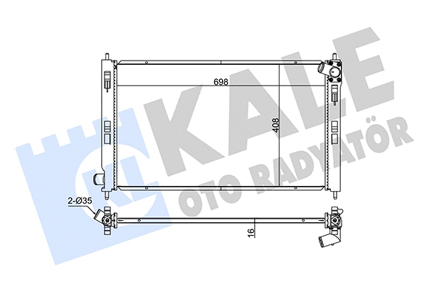 Radiator, engine cooling (345990)