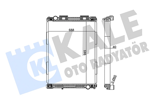 Radiator, engine cooling (349455)