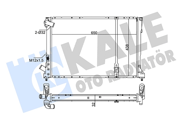 Radiator, engine cooling (351015)