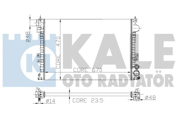 Radiator, engine cooling (217500)
