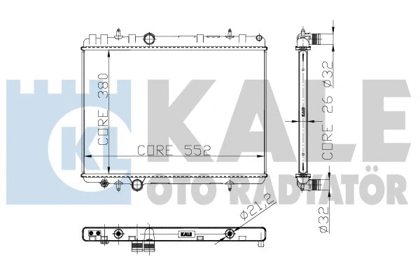 Radiator, engine cooling (241200)