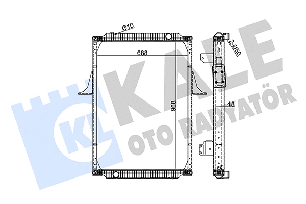 Radiator, engine cooling (351620)