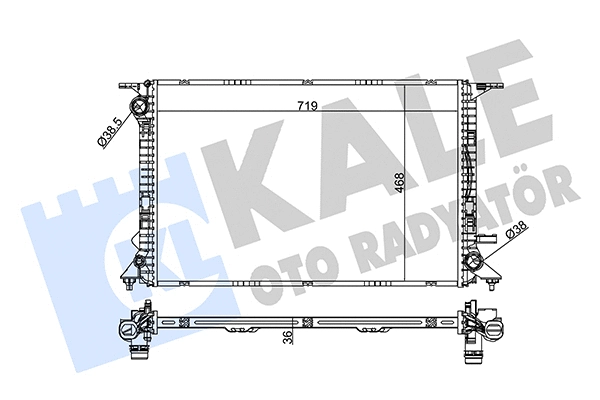 Radiator, engine cooling (351985)