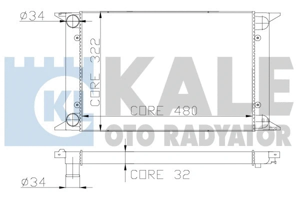 Radiator, engine cooling (139000)