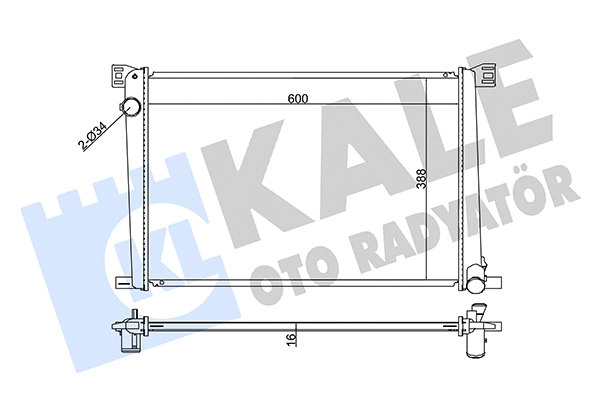 Radiator, engine cooling (352570)