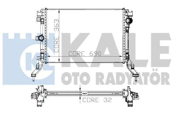 Radiator, engine cooling (273800)