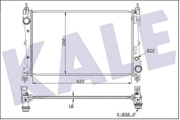 Radiator, engine cooling (347325)
