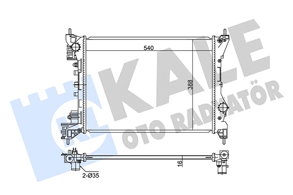 Radiator, engine cooling (351280)