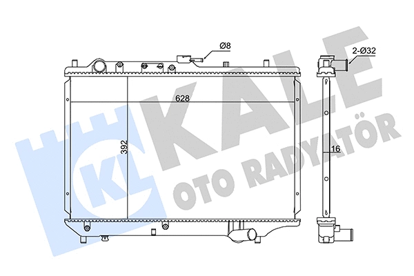 Radiator, engine cooling (345965)