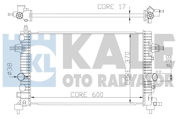 Radiator, engine cooling (371200)