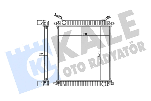Radiator, engine cooling (351395)