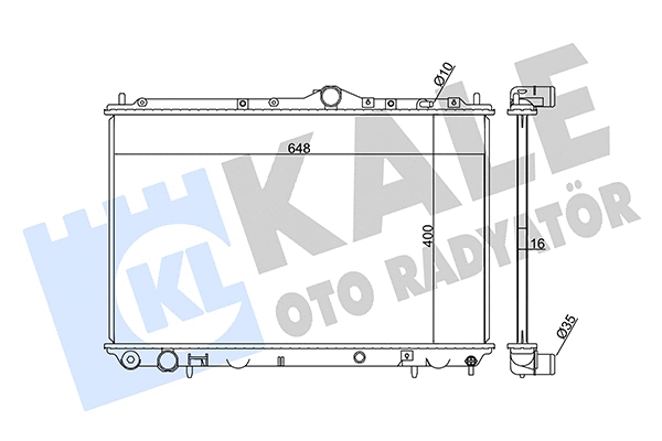 Radiator, engine cooling (351925)