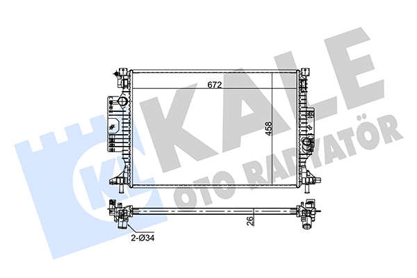 Radiator, engine cooling (354265)