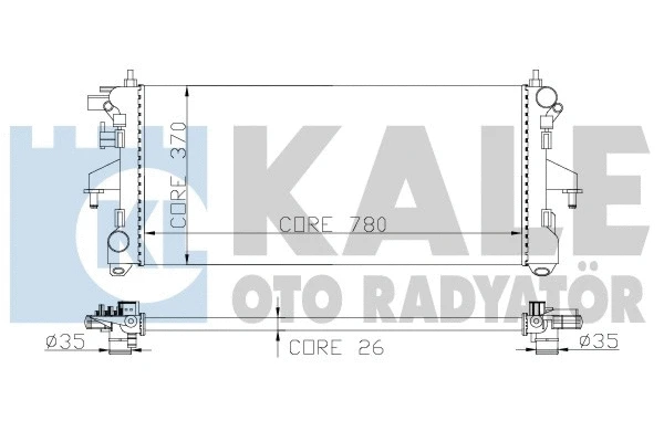 Radiator, engine cooling (285500)