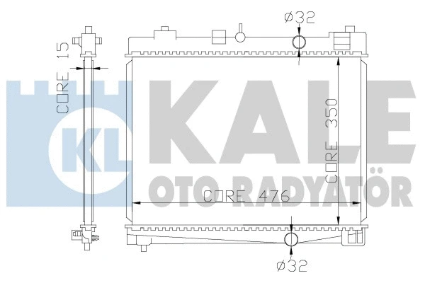 Radiator, engine cooling (367000)