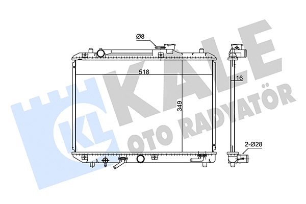 Radiator, engine cooling (348115)