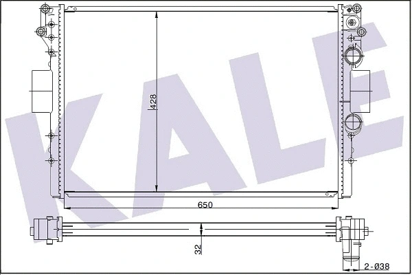 Radiator, engine cooling (342230)
