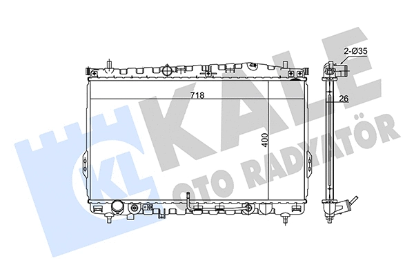 Radiator, engine cooling (348340)