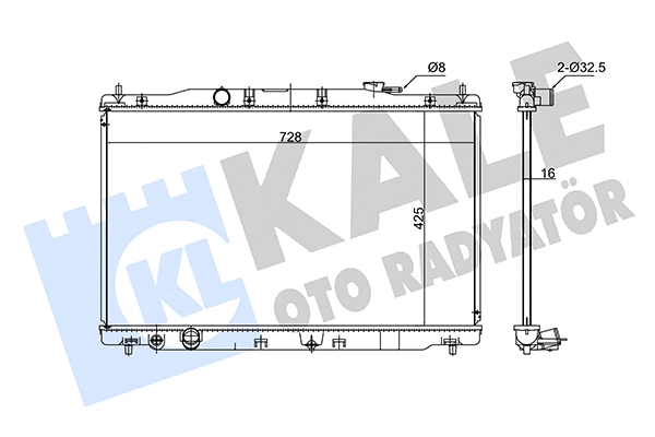 Radiator, engine cooling (347735)