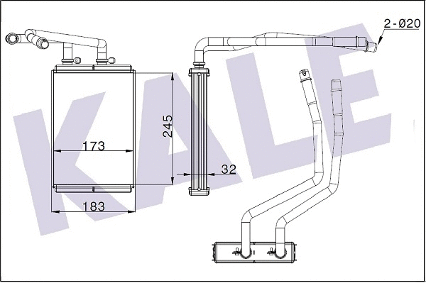 Heat Exchanger, interior heating (346840)
