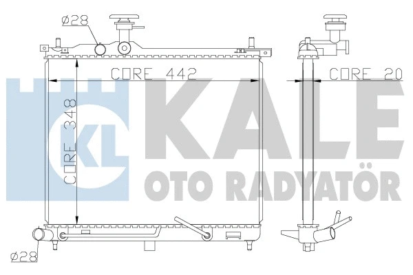 Radiator, engine cooling (341970)