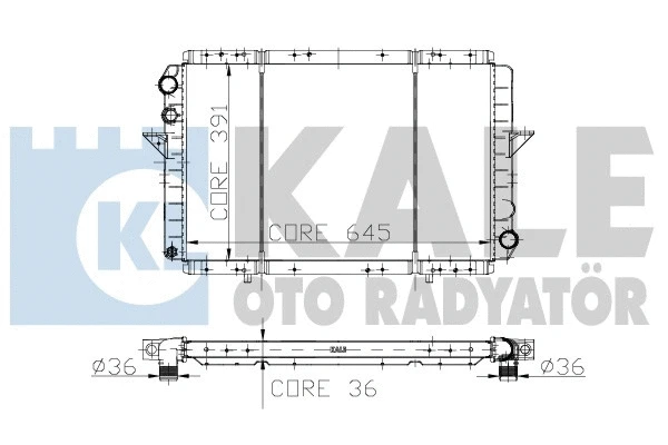 Radiator, engine cooling (160800)