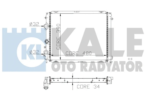 Radiator, engine cooling (208100)