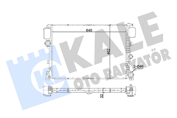 Radiator, engine cooling (350725)