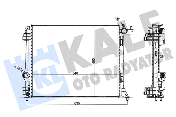 Radiator, engine cooling (333900)