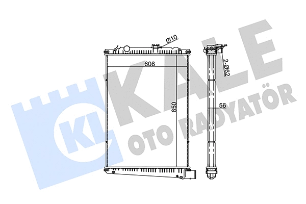 Radiator, engine cooling (351370)