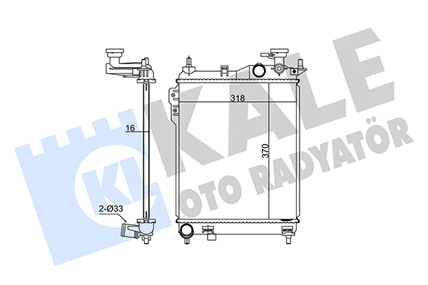 Radiator, engine cooling (348330)