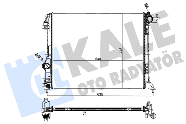 Radiator, engine cooling (333800)